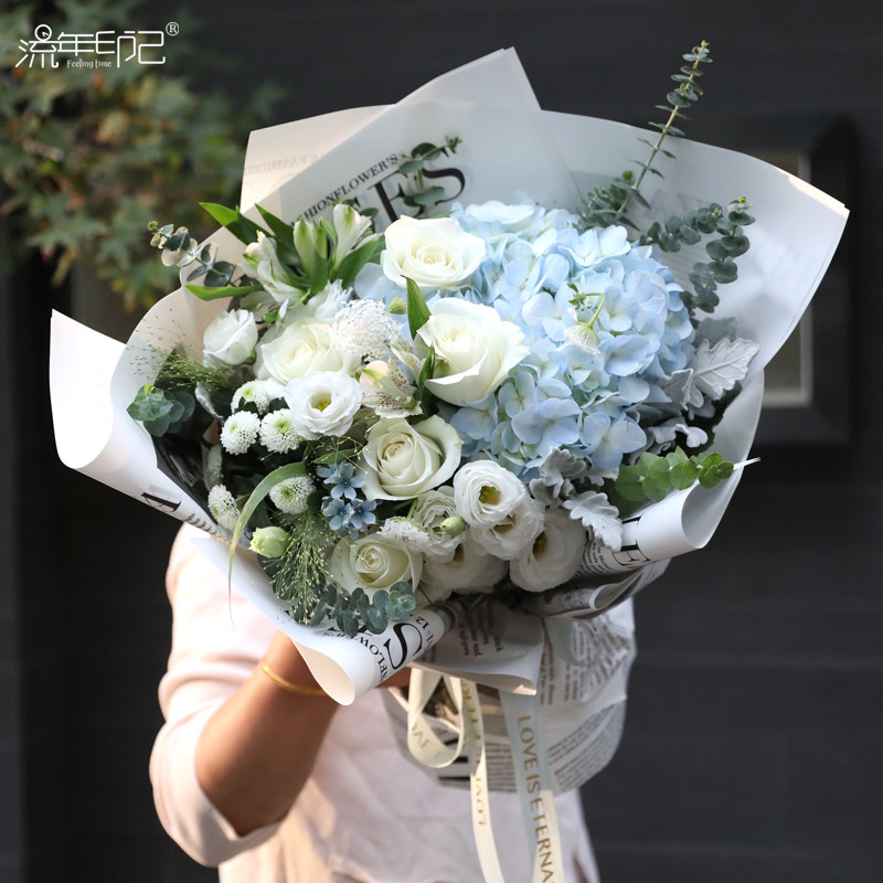 玫瑰花混搭花束生日鲜花同城送花