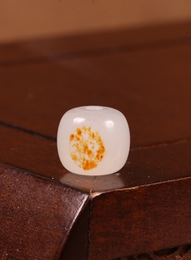 天然和田玉籽料老型珠散珠