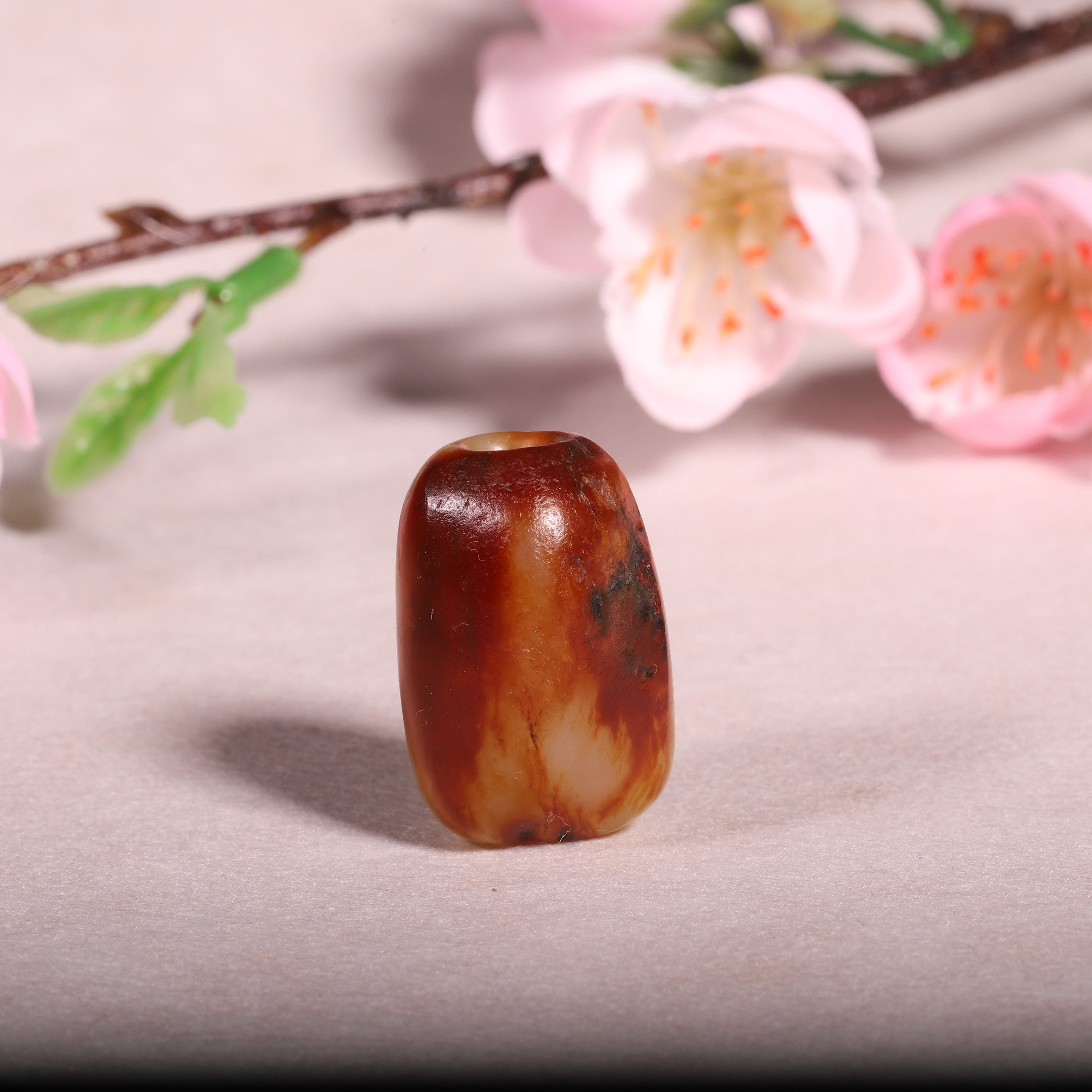 新疆和田玉籽料红皮勒子挂件吊坠天然玉石吊坠挂件DIY配件饰品