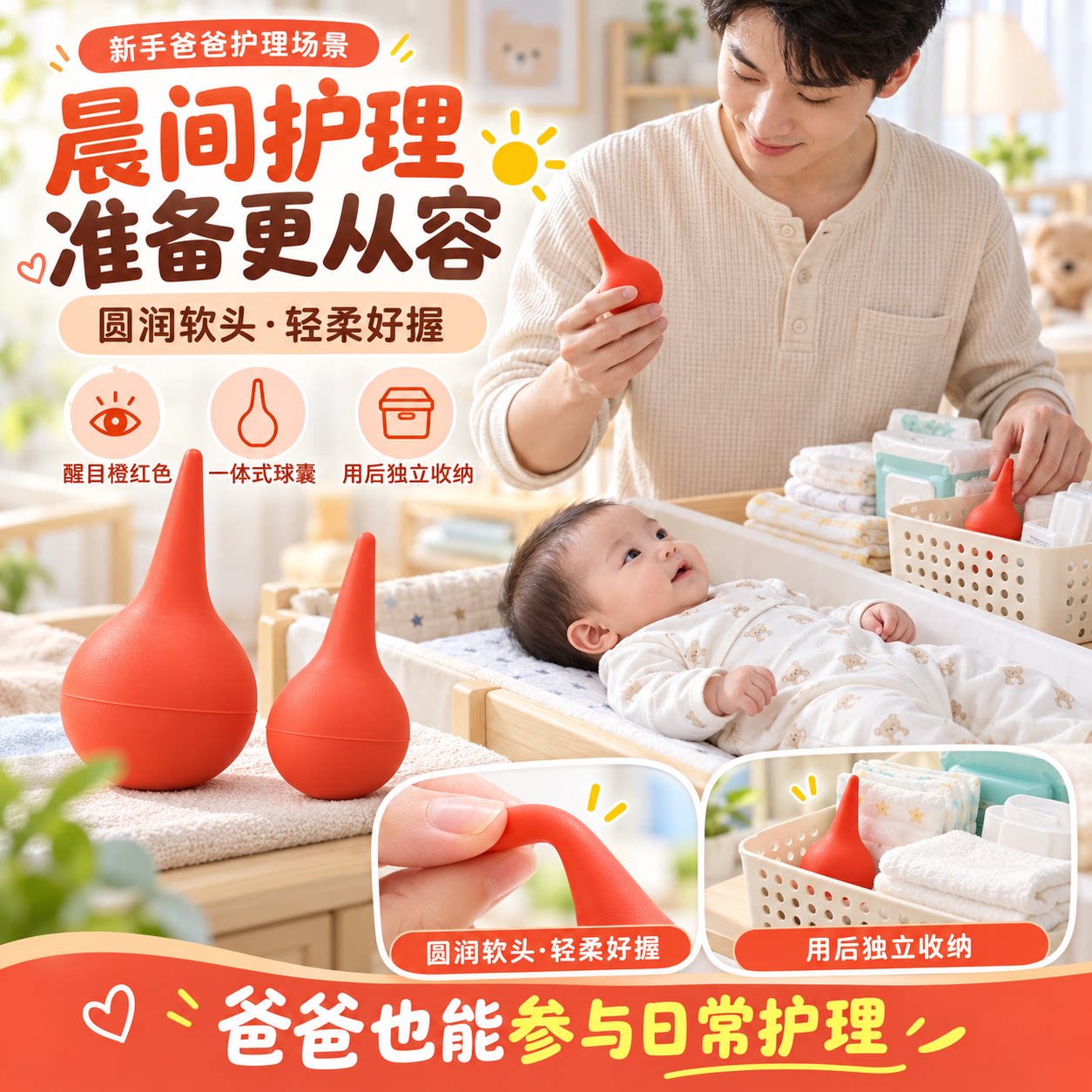 婴儿鼻屎鼻涕清洁童专用吸痰吸鼻