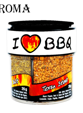 露营烧烤调味料4合1香辣羊排BBQ黑胡椒罗勒叶烤肉调料赫芮姆进口