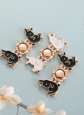 汉服金属子母扣收腰改腰扣子兔子对扣明制服饰纽扣云肩斗篷披风