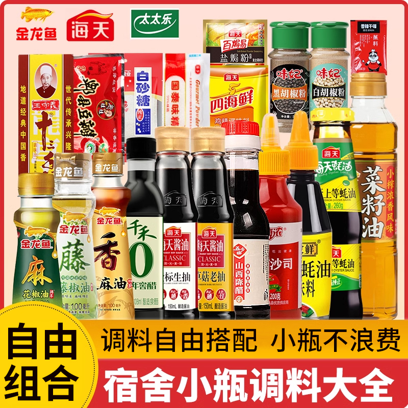 海天宿舍调料组合套小瓶厨房做饭