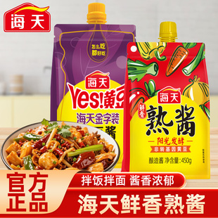 海天熟酱大葱蘸酱黄豆酿造调味酱焖炖蒸炒菜拌面酱凉皮调料黄豆酱