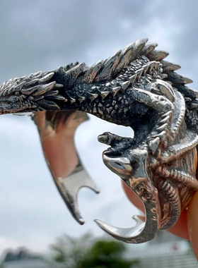 日本coss koko权游龙之家族龙戒指手工欧美复古小众食指环霸气