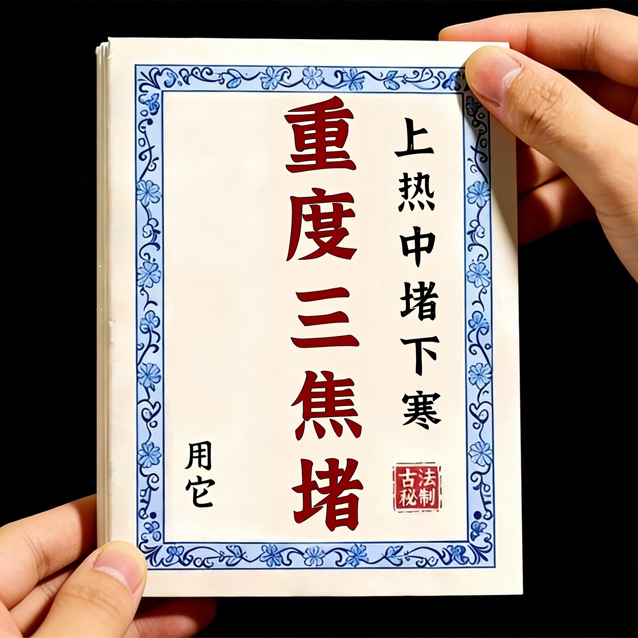长期齿痕舌】虚不受上热下寒中焦舌苔厚腻三焦贴