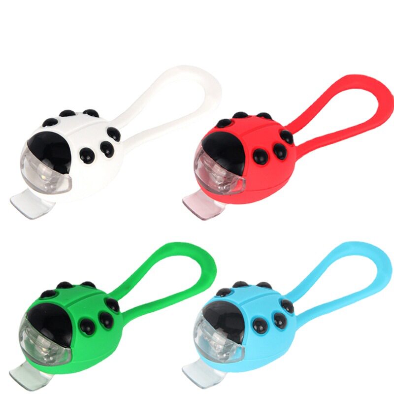 现货瓢虫灯自行车灯尾灯平衡车前灯骑行车灯儿童滑板车警示灯