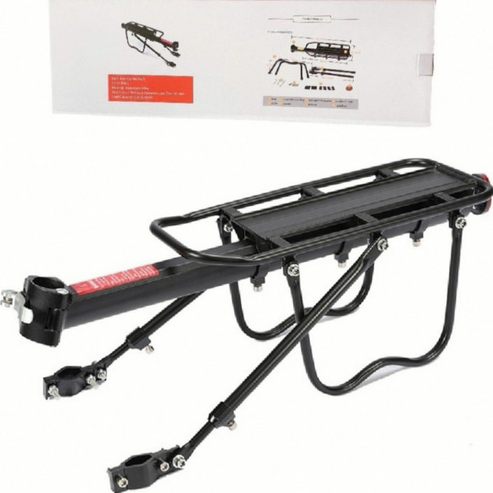 爆款铝合金后货架 快拆山地车货架 自行车后货架 【带尾灯货架】