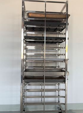 新款新12层食品烘焙推车架商用 面包馒头包子台车架 发酵箱烤炉配