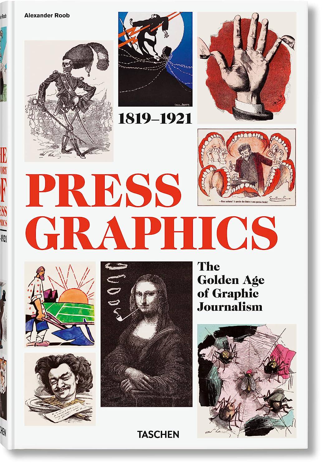 【预售】TASCHEN 新闻媒体平面绘图史 1819–1921 History of Press Graphics. 进口原版英文字体图案标志设计艺术