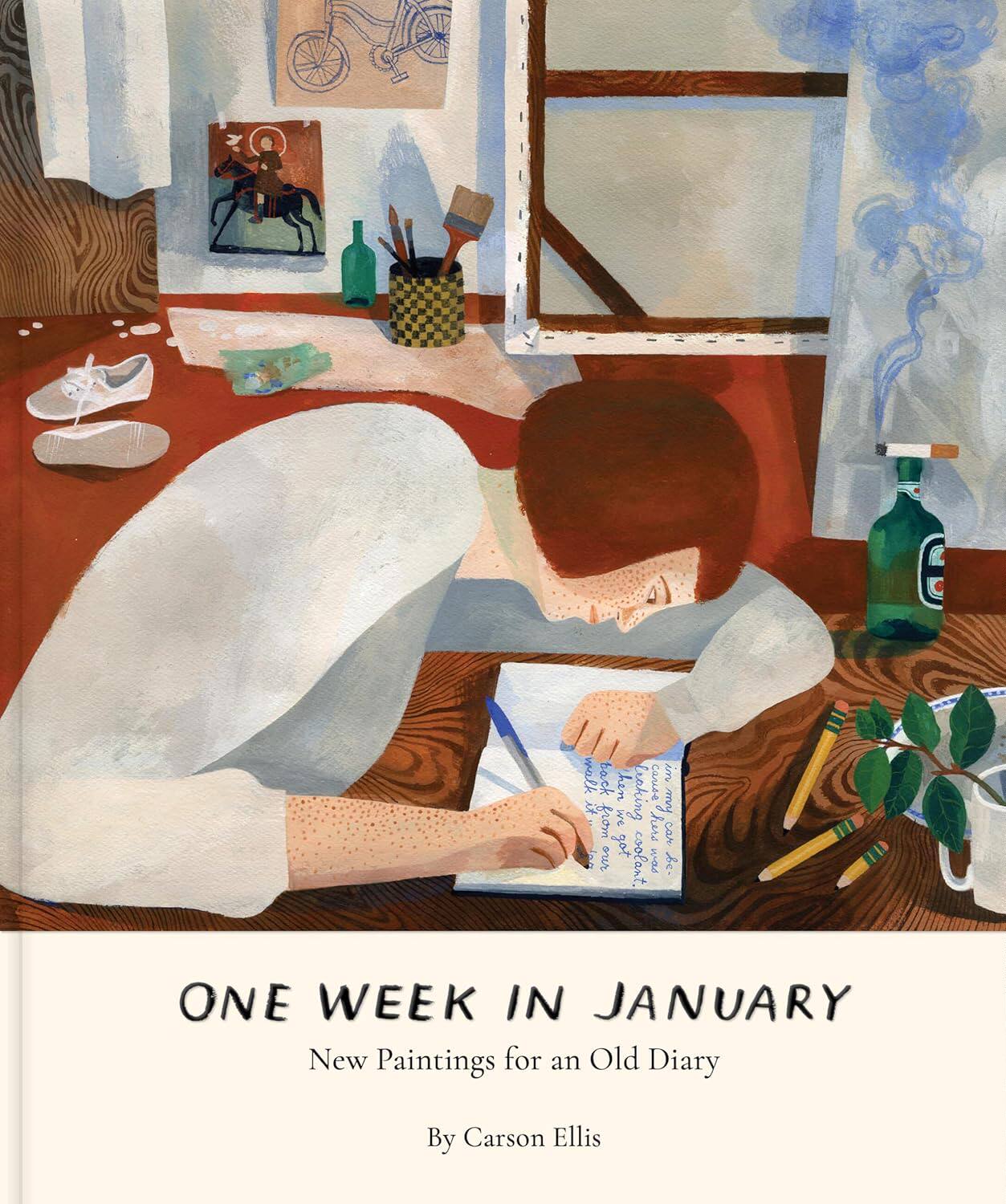 【预售】一月的一周:旧日记的新画 One Week in January 进口书籍  艺术书籍
