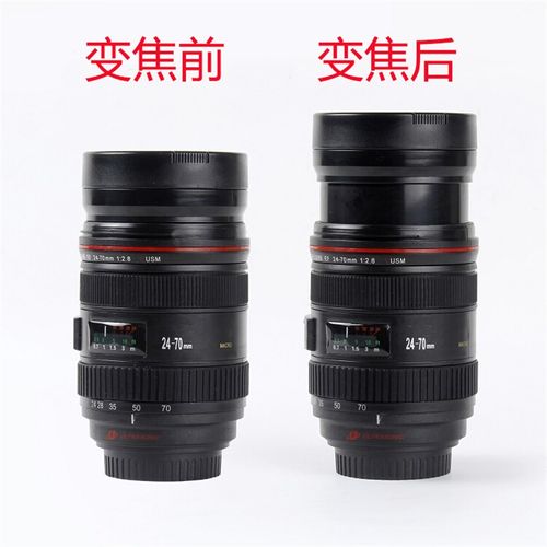 优选创意潮流搞怪摄影爱好者礼品水杯可伸缩旋转镜头杯相机杯子