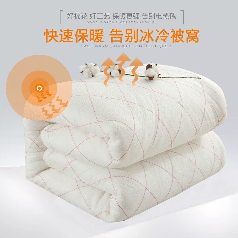 优选棉被冬被加被套1米10斤1.2床冬被褥铺被被芯垫背1米宽5斤被加,床上用品,棉花被,淘宝优惠券,粉丝福利购,淘宝优惠卷