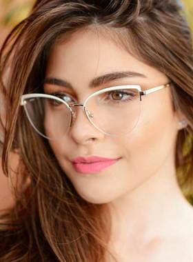 2021防蓝光镜可配近视ladies optical glasses frames for women