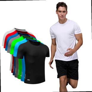 Slim Sport Men Training Clothes Workout Bodybuilding Tee
