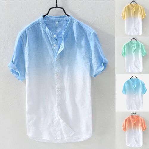 beach shirt hawaiian shirt summer shirts for men cotton T恤