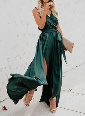 legant Long Dress Loose Sexy Party Dress Club Sundress Dress