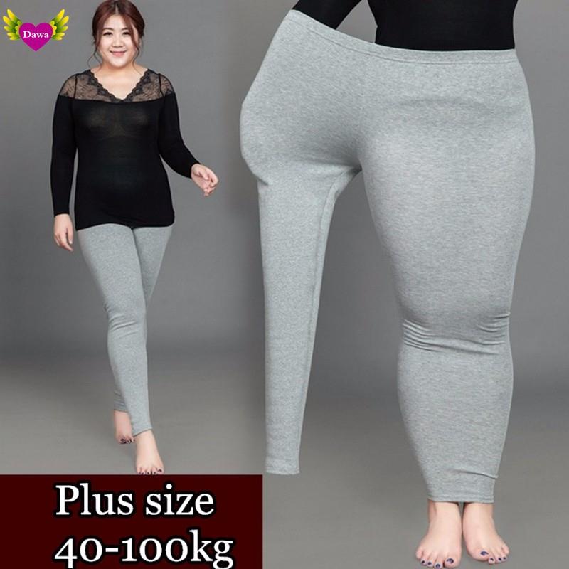 Fat Women Plus Size Elastic Tights Pants Leggings 大码女裤