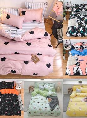 bedsheets set duvet cover pillow cases bedding 4 sets 四件套