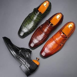 suits leisure buckles Leather shoes男鞋 business men shoes