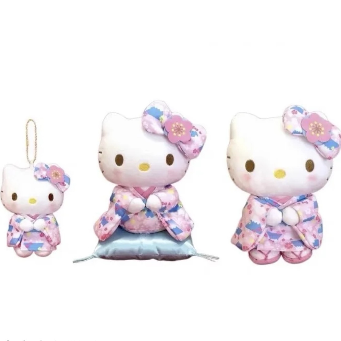 三丽鸥樱花和服hellokitty挂件限定可爱凯蒂猫毛绒公仔玩偶XG16