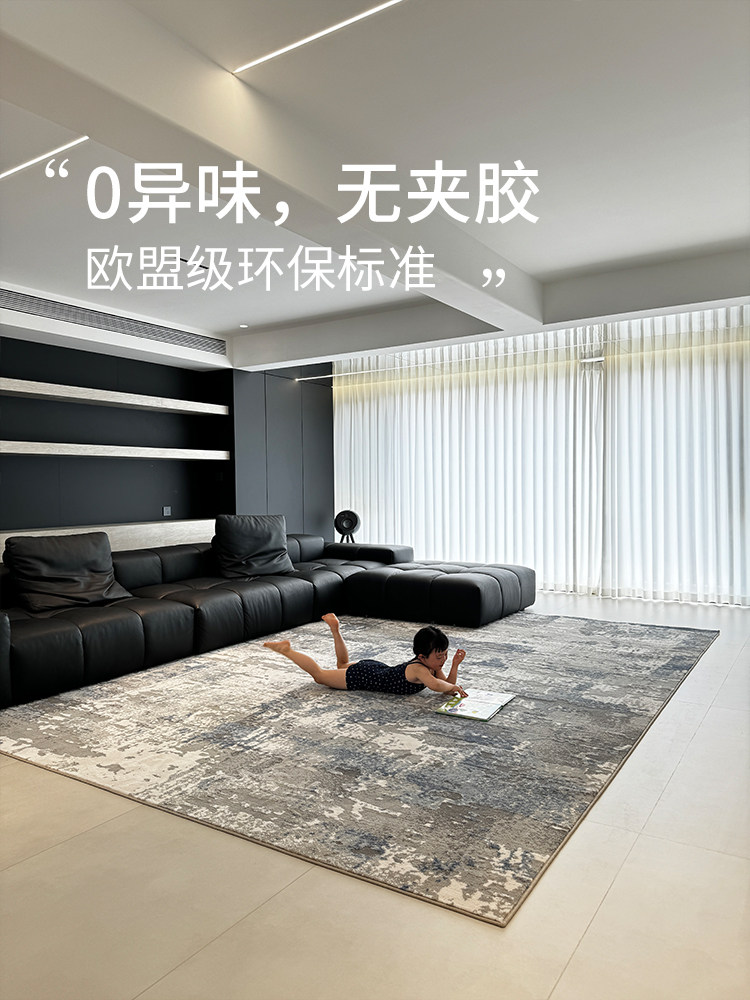 Стиль старых денег ~"Итальянский светлый роскошный дом Muze high-end home гостиная, диван, ковер, спальня, не требующий ухода, синий Изображение 1
