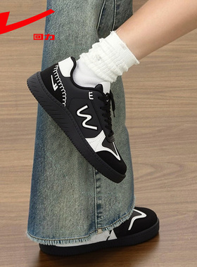 回力女鞋2026新款黑色德训鞋女内增高轻便软底百搭学生潮流休闲鞋