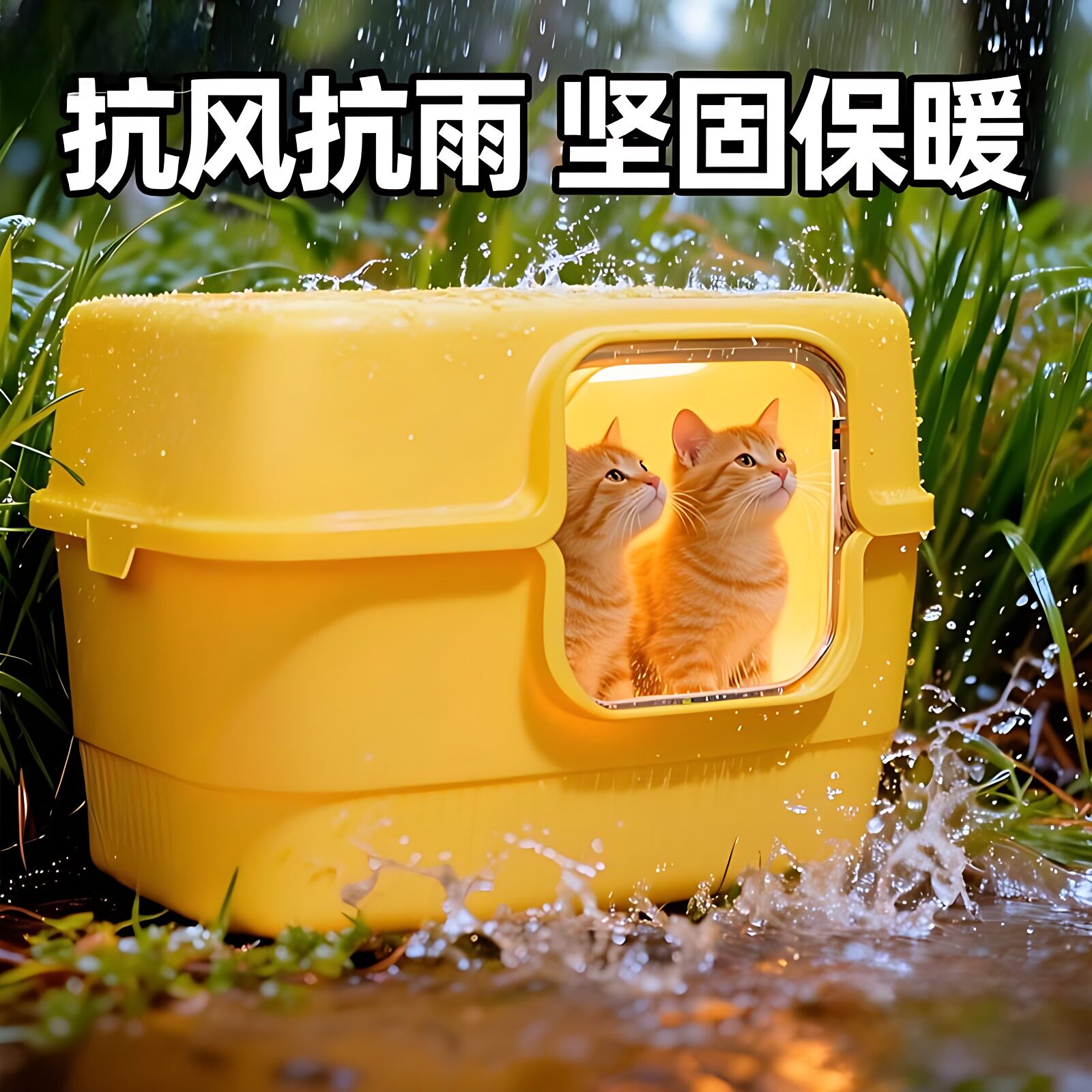 流浪猫户外窝保暖猫窝冬封闭式躲避屋安全感窝过冬神器室外防雨水