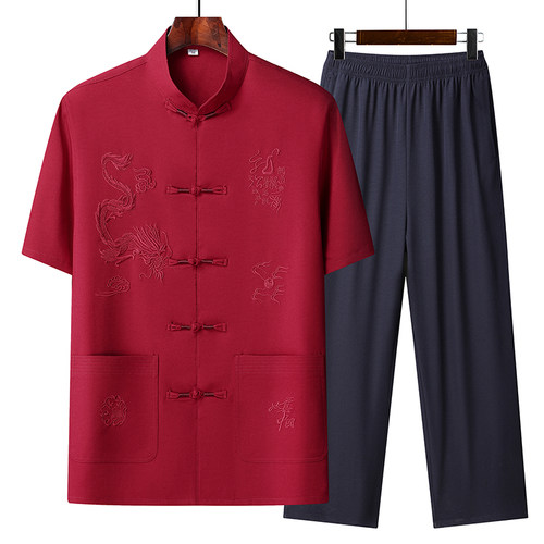 唐装男士中国风衣服套装