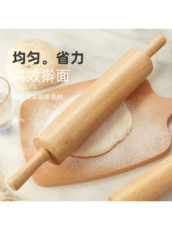 进口无毒环保实木擀面杖家用擀面棍滚轴