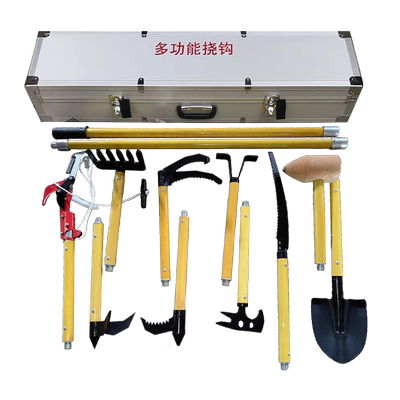 消防地震救援手动破拆工具组简易8件套手动冲击器消防多功能挠钩