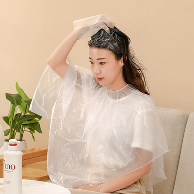 一次性染发披肩工具理发店专用洗头防水家用染头发防护衣剪发围布
