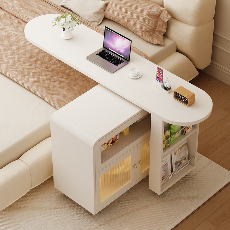 可移动旋转床边桌卧室家用沙发茶几边几床头电脑书桌小户型跨床桌