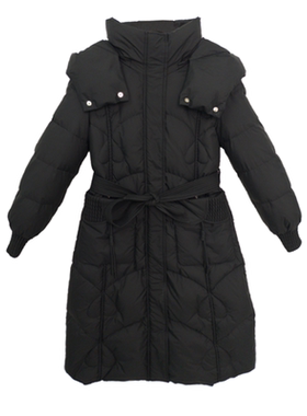 【金金宠粉】冬季长款连帽羽绒服3667