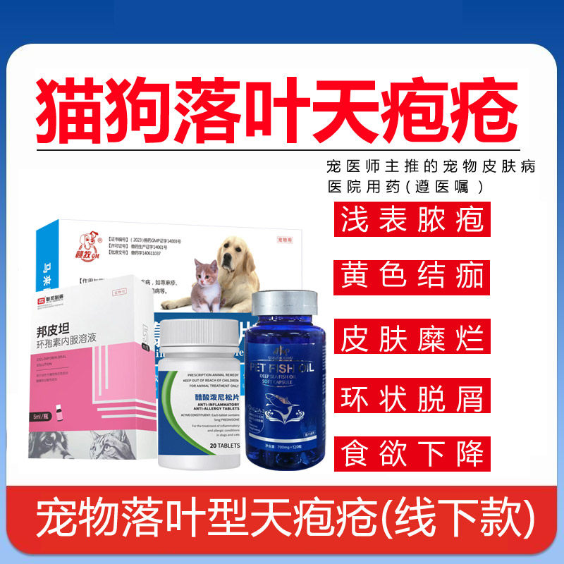 落叶型天疱疮猫咪皮肤溃烂泼尼松片狗狗面膜类天疱疮嗜酸性环孢素