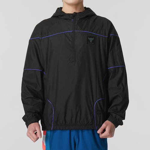 安德玛训练运动男半开襟卫衣