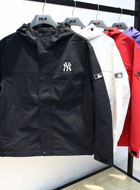 MLB男女夹克26春季新款NY小标防水防污三防休闲运动外套3AWJB0161