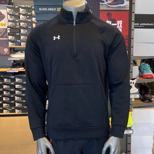 安德玛UA卫衣Rival男子1 4拉链健身跑步训练休闲运动上衣1386016