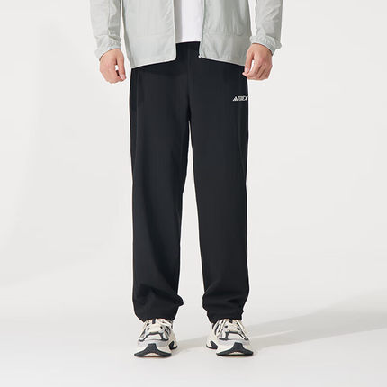 adidas阿迪达斯2025秋季新款男子梭织直筒户外休闲运动长裤JF3709