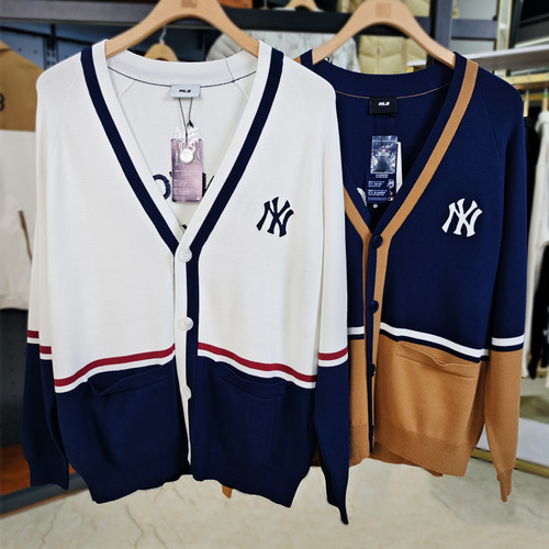 MLB开衫毛衣男女同款针织外套
