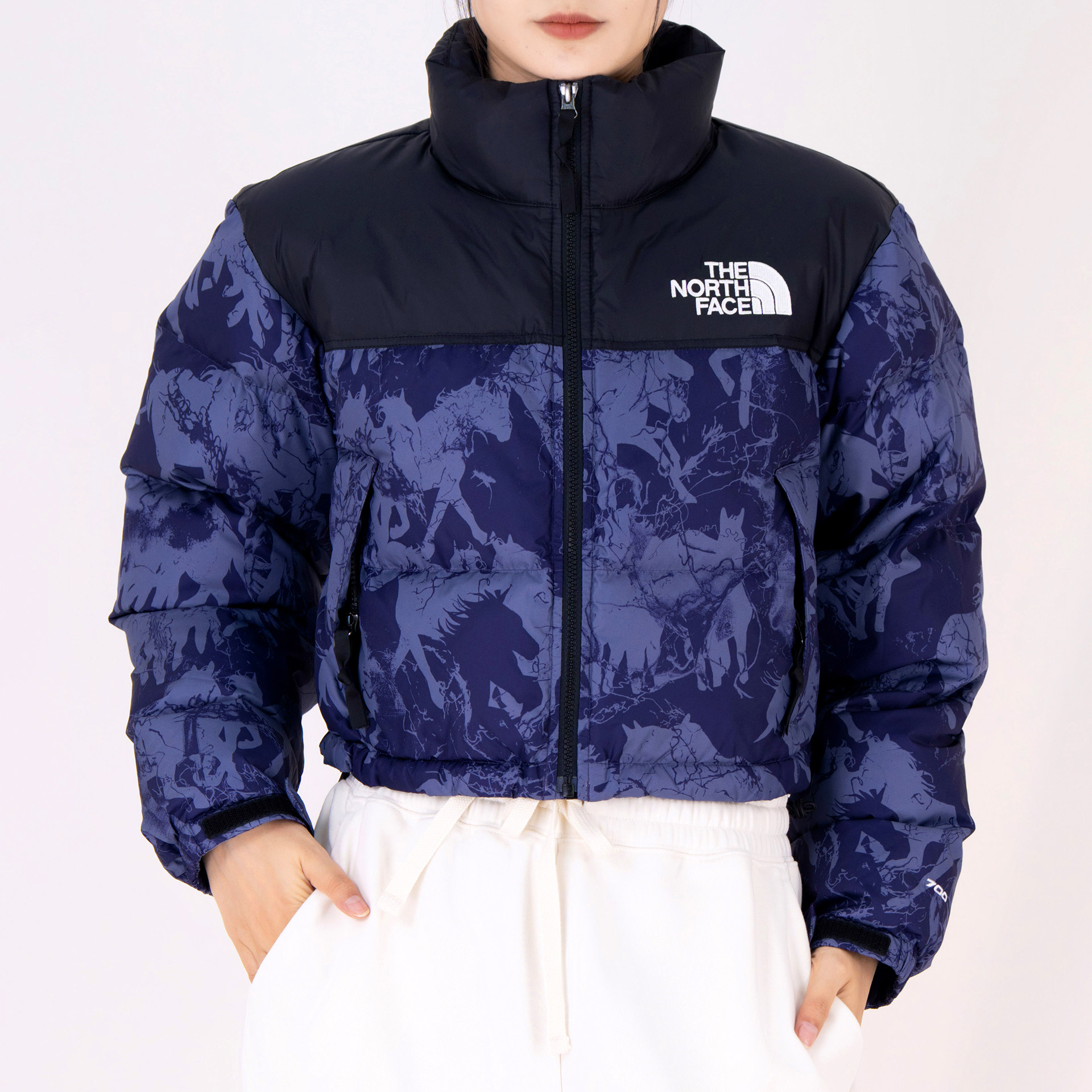 TheNorthFace北面ICON女子冬季户外Nuptse短款防泼水羽绒服8D33