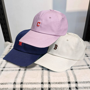 MLB男女棒球帽NY刺绣小标情侣时尚软顶防晒运动鸭舌帽3ACPB045N