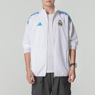 adidas阿迪达斯25秋季新款男装运动梭织夹克跑步防风外套JP4029