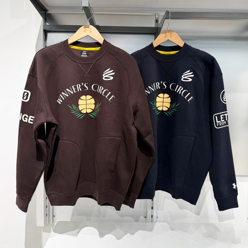 安德玛UA男子CURRY抓绒保暖卫衣