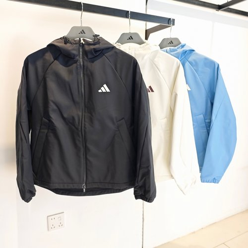 阿迪达斯女子加绒拒水连帽外套