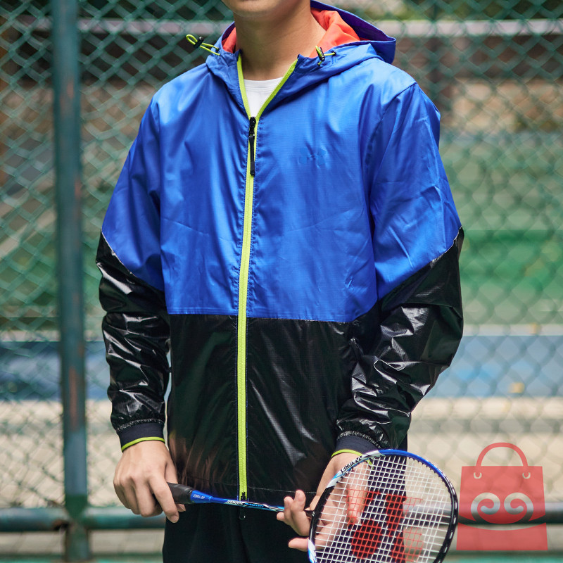 安德玛男士连帽防泼水夹克外套