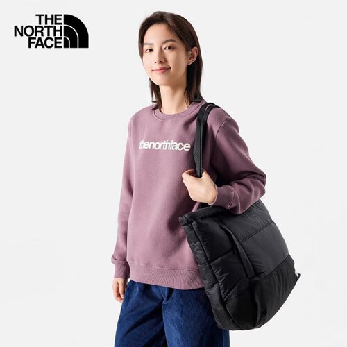 北面女户外保暖针织圆领套头卫衣