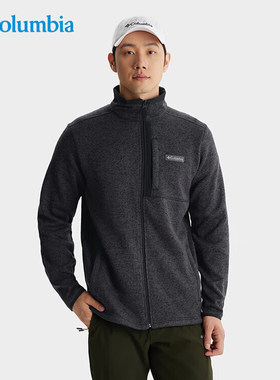 Columbia哥伦比亚抓绒衣男25秋冬新款户外简约休闲保暖外套AE9845