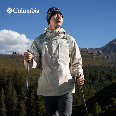 哥伦比亚男羽绒内胆三合一冲锋衣