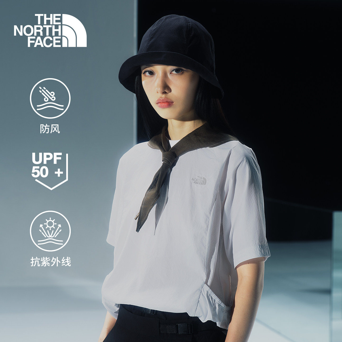 北面UE设计师款UPF防晒T恤女